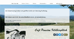 Desktop Screenshot of cafe-feldbergblick.de