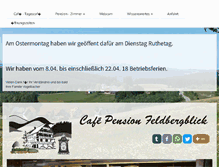 Tablet Screenshot of cafe-feldbergblick.de